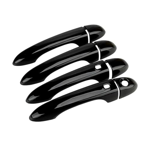 YUNLL Auto-Außentürgriff-Abdeckung, 1 Set, glänzend, schwarz, Smart-Türgriff-Abdeckung für Ghibli für Limousine 2014–2023, seitlicher Außentürgriff YUNLL Auto-Außentürgriff-Abdeckung, 1 Set, glänzend, schwarz, Smart-Türgriff-Abdeckung für Ghibli für Limousine 2014–2023, seitlicher Außentürgriff von YUNLL