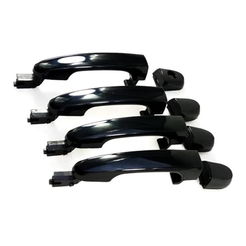 YUNLL Auto-Außentürgriff-Abdeckung, 1 Set, schwarz, Außentürgriffabdeckung für Kia für Sportage 2005 2006 2007 2008 2009 2010 82651-1F000 82661-1F000 von YUNLL