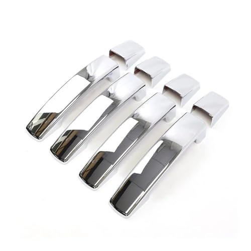 YUNLL Auto-Außentürgriff-Abdeckung, Auto-Außentürgriff-Abdeckung für Range für Rover, Sport, Discovery 3, LR3, glänzendes schwarzes Zierleistenzubehör (silberfarben) von YUNLL