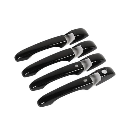 YUNLL Auto-Außentürgriff-Abdeckung, Auto-Außentürgriffe, Zieraufkleber, ABS-Zubehör für Durango, für Chrysler 300C 2011–2021 (schwarz) von YUNLL