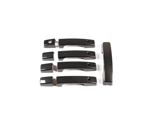 YUNLL Auto-Außentürgriff-Abdeckung, Autotürgriff, Außentürgriff-Abdeckung für Defender 110 2020–2022, Außengriff-Schutzhülle, 9-teiliges Set (Kohlefaser) von YUNLL