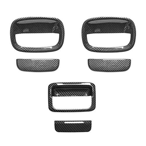 YUNLL Auto-Außentürgriff-Abdeckung, Türgriff-Außen-Türgriff-Dekoration, ABS-Kunststoff, Kohlefaser-Körnung, für Suzuki Jimny 2019, 2020, 2021 YUNLL Auto-Außentürgriff-Abdeckung, Türgriff-Außen-Türgriff-Dekoration, ABS-Kunststoff, Kohlefaser-Körnung, für Suzuki Jimny 2019, 2020, 2021 von YUNLL