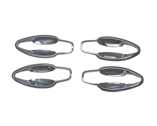 YUNLL Auto-Außentürgriff-Abdeckung für Peugeot 2008 2014–2019, ABS, Chrom, Außentür, Schalengriff, Türknaufkappe (Schüsselverkleidung) von YUNLL