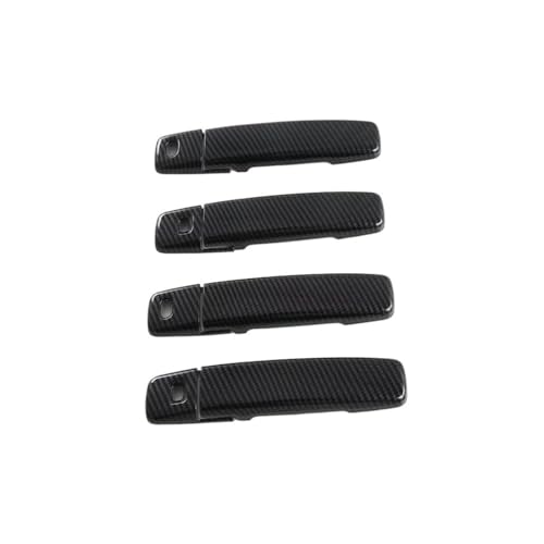 YUNLL Auto-Außentürgriff-Abdeckung für RHD für ROOX 2021 2022, Kohlefaser, Schwarz, Auto-Außentürgriff-Schale, Türgriff-Abdeckung, Außenzubehör (Kohlefaser-Stil 1) von YUNLL