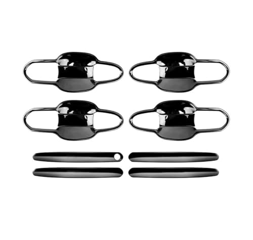 YUNLL Auto-Außentürgriffabdeckung 2019–2021 2022 2023 2024 für RAV4 für XA50, Edelstahl, Autotürgriff-Verkleidung, Gehäuse, Türschüssel-Abdeckstreifen, Aufkleber (Silber) von YUNLL