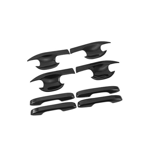 YUNLL Auto-Außentürgriffabdeckung für CR-V für CRV 6. Generation 2023 2024 2025 ABS Autotürgriff-Schüsselabdeckung Schutz Verkleidung Gehäuse Rahmen Aufkleber Zubehör (schwarz) von YUNLL