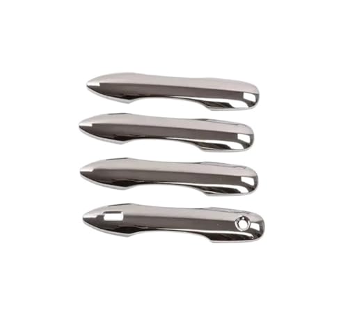 YUNLL Auto-Außentürgriffabdeckung für Corolla für Auris für E210 2019–2022, glänzendes schwarzes Chrom, Autotürgriff-Abdeckung, Schüsselverkleidung, Aufkleber, Styling-Zubehör (Styles1) von YUNLL