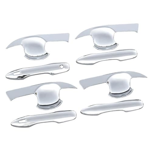 YUNLL Auto-Außentürgriffabdeckung für Corolla für E210 2019 2020 2021 2022 2023 2024 ABS Carbon Autotürgriff-Schüssel-Schutzabdeckung (Stile 1 und Stil 2, Silber) von YUNLL