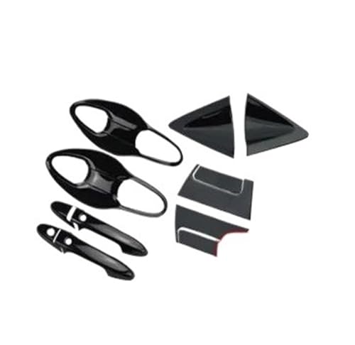 YUNLL Auto-Außentürgriffabdeckung für HR-V für Vezel 2015–2021, Vordertür-Außengriff, Türschale, hellschwarze Abdeckung von YUNLL