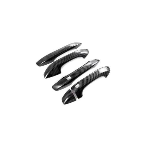 YUNLL Auto-Außentürgriffabdeckung für Kia K5 2020, 2021, 2022, 2023, Türgriffe mit dekorativen Auto-Aufklebern, Türgriffen, ABS-Schutzhülle (Kohlefaser-Muster) von YUNLL