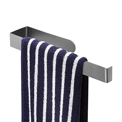 YUNLVIWU Handtuchhalter Bad Ohne Bohren Handtuchstange Edelstahl Gebürstet Selbstklebend Handtuchring für Bad und Küche 35cm (Silber) von YUNLVIWU