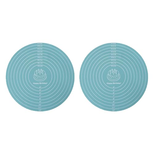 2 Spülmaschine Silikonkuchen Dekorationsmatte Mit Antiskid Oberflächen Pizza Teig Backen von YUNNIAN