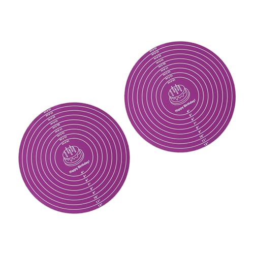 2 Spülmaschine Silikonkuchen Dekorationsmatte Mit Antiskid Oberflächen Pizza Teig Backen von YUNNIAN