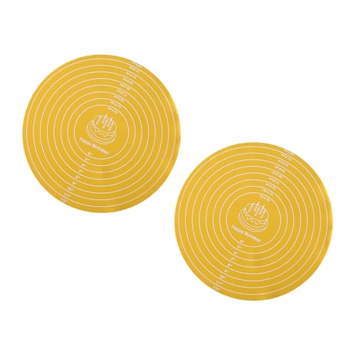 2 Spülmaschine Silikonkuchen Dekorationsmatte Mit Antiskid Oberflächen Pizza Teig Backen von YUNNIAN