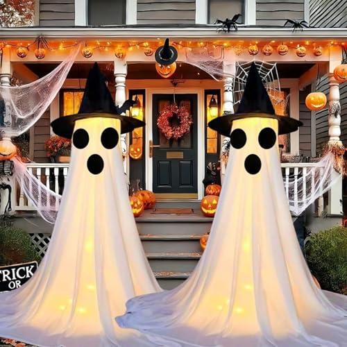 2pcs Beleuchtet Geisterer Halloween Dekoration 120 cm Für Gartenporch Garten Freien Freien Batterien Die Nicht Halloween Stoff Enthalten Sind 2pcs Beleuchtet Geisterer Halloween Dekoration 120 cm Für Gartenporch Garten Freien Freien Batterien Die Nicht Halloween Stoff Enthalten Sind von YUNNIAN