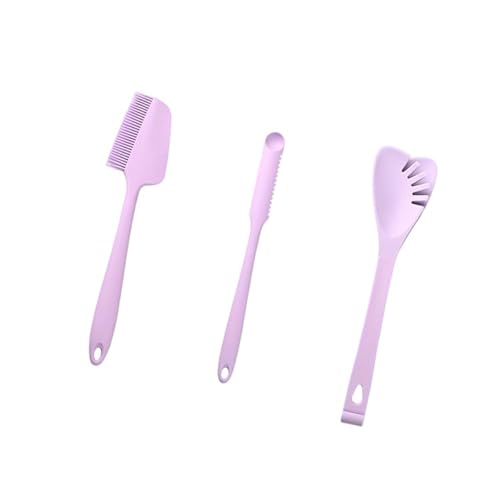 3pcs Silicon Backspratel Set Hitzebeständige Küchenutensilien Flexible Schaber Zum Mischen Von Frosts Nicht Überrutschen Griffe Backschaber Set Küchenwerkzeug von YUNNIAN