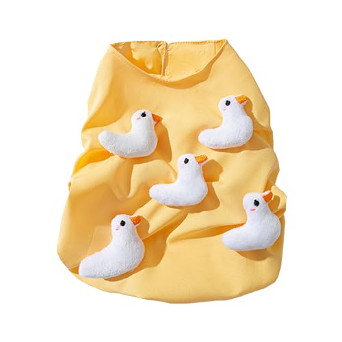 Cartoon Duck Dog Weste Für Alle Größen Weiche Baumwollpulloverbekleidung Für Frühlings/Außen/Outdoor Verwenden Sie Stilvolle Welpen Enten Outfits von YUNNIAN