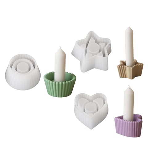 Funktionelle Silikonformen Für Kerzenhalter Easy Release Heart Star Und Runde Formen Ideal Für Heimdekore Projekte Handgefertigte Kerzenworkshop Funktionelle Silikonformen Für Kerzenhalter Easy Release Heart Star Und Runde Formen Ideal Für Heimdekore Projekte Handgefertigte Kerzenworkshop von YUNNIAN