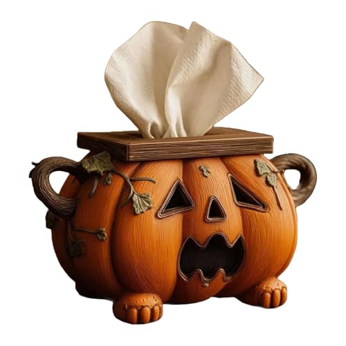 Halloween Pumpkin Tissue Box Festival Home Dekoration Für Standardgewebe Plastik Servietten Organizer Halloween Kitchen Accessoire von YUNNIAN
