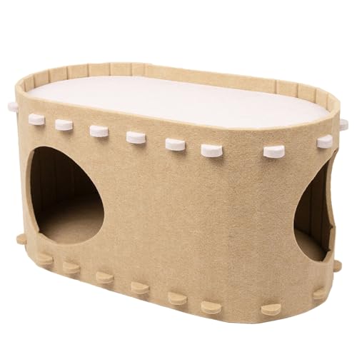YUNNIAN Katzen Eigentumswohnungen Für Allyarround DoubledEcks Cave House Schlafbett Antiskrettern Katzen Cave Tunnel Tierversorgungen Haustier Playtunnel YUNNIAN Katzen Eigentumswohnungen Für Allyarround DoubledEcks Cave House Schlafbett Antiskrettern Katzen Cave Tunnel Tierversorgungen Haustier Playtunnel von YUNNIAN