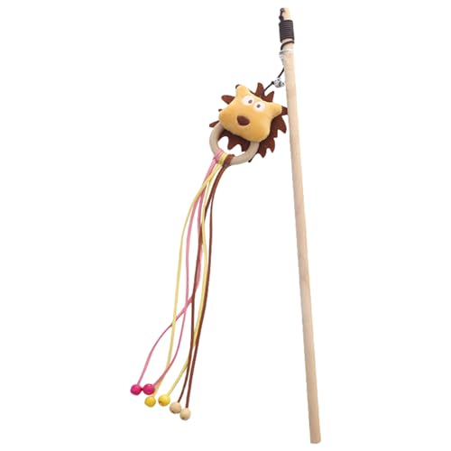 Katzen Spielen Stick Teaser Quasten Für Kätzchen Zauberstab Lustige Übungen Und Unterhaltungsstab Spielzeug Holzstange Katzen von YUNNIAN