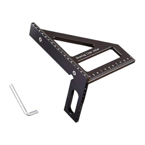 Professionelles Aluminium Multiangle Schreibschreiber Werkzeug Layout Layout Genauigkeitsmarkierung Für Schreinerbauprojekte Holzbearbeitungsquadrat Läufer Professionelles Aluminium Multiangle Schreibschreiber Werkzeug Layout Layout Genauigkeitsmarkierung Für Schreinerbauprojekte Holzbearbeitungsquadrat Läufer von YUNNIAN