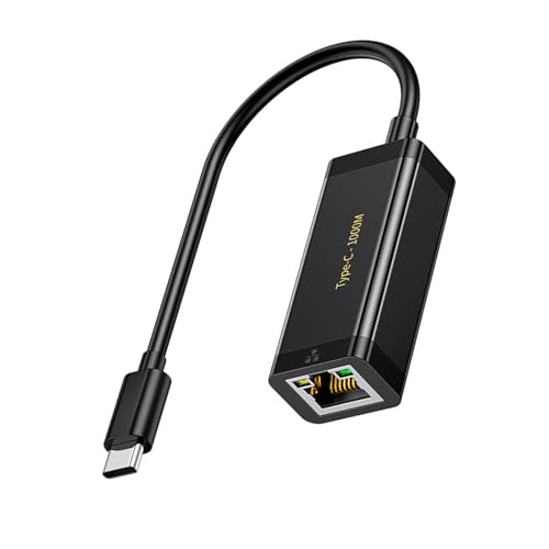 USB C Zu Gigabit Ethernet Netzwerkadapter Dongle Networking C Fast Ethernet Convers Internet Connector von YUNNIAN