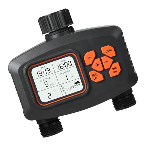 Wässerung Timer Automatisch Zwei Zonenschlauch Timer Für Garten Gewächshäuser Anlagen Bewässerungssystem von YUNNIAN