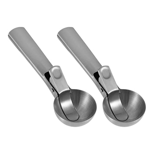YUNNIAN 2 Stück Edelstahl Starts Eisportionierer Spülmaschinenfest Ergonomischer Griff zum Einfrieren von Dessert Früchten von YUNNIAN