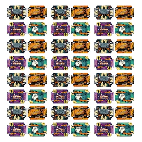YUNNIAN 4/8/12/16pcs Urlaub Snacks Servieren Gerichte Halloween Dekorierte Pappteller Nachhaltig von YUNNIAN