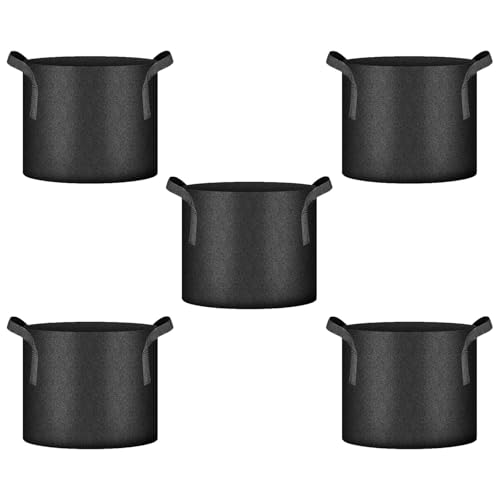 YUNNIAN 5pcs Stoff Erhöhte Gartenbettbezogene Pflanzgefäß Für Außenpflanze Rechteck Garten Wachstum Bag Für Blumengemüse Anbau Behälter von YUNNIAN