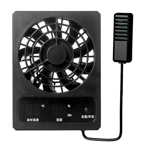 YUNNIAN Automatische Steuerterrarien Lüfter Für Haushalt Terrarien Lufterkreislauf Kühler Gerät Reptiles Lüfter LED Display Abkühlung von YUNNIAN