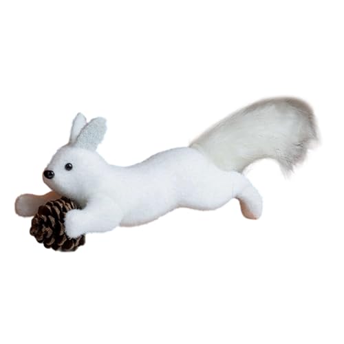 YUNNIAN Flocken Schaum Eichhörnchen Dekoration Realistische Tierdesigns Urlaubshäuser Auf Regale Oder Weihnachtsbaum Plastikschaumtier Figurine YUNNIAN Flocken Schaum Eichhörnchen Dekoration Realistische Tierdesigns Urlaubshäuser Auf Regale Oder Weihnachtsbaum Plastikschaumtier Figurine von YUNNIAN