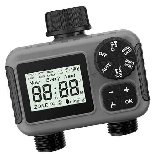 YUNNIAN Gartenschlauch Wasserhahn Timer 2 Zonen Bewässerung Für Haus Und Gartenhaus Gebrauch Wetterfest YUNNIAN Gartenschlauch Wasserhahn Timer 2 Zonen Bewässerung Für Haus Und Gartenhaus Gebrauch Wetterfest von YUNNIAN