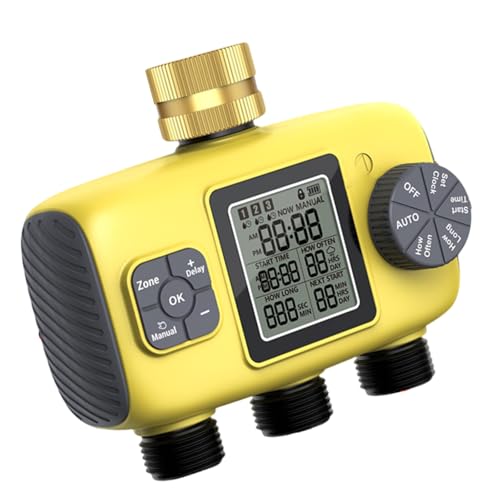 YUNNIAN Gartenschlauch Wasserhahn Timer 3 Zonen Bewässerung Für Haus Und Gartenhaus Nutze LCD Display YUNNIAN Gartenschlauch Wasserhahn Timer 3 Zonen Bewässerung Für Haus Und Gartenhaus Nutze LCD Display von YUNNIAN