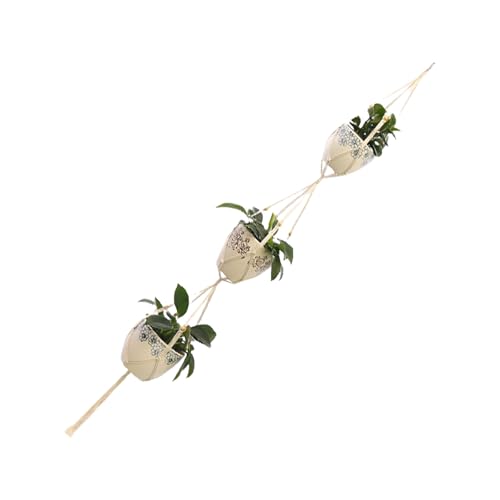 YUNNIAN Hanging Handgewebte Korbhandhand Dekorative Blumentöpfe Für Innen Und Außenfoto Requisiten Hängende Korb von YUNNIAN