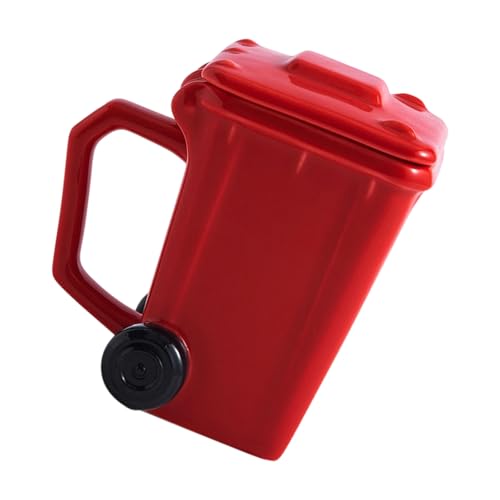 YUNNIAN Mülleimer Können Keramik Kaffeetassen 400 Ml Kreative Küchenbecher Mülleimer Für Heimbürogeschenk Kreative Müllbehälter Form Kaffeetasse Gestalten von YUNNIAN
