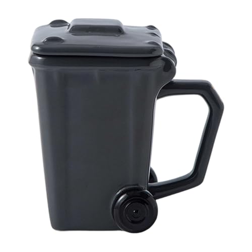 YUNNIAN Mülleimer Können Keramik Kaffeetassen 400 Ml Kreative Küchenbecher Mülleimer Für Heimbürogeschenk Kreative Müllbehälter Form Kaffeetasse Gestalten von YUNNIAN