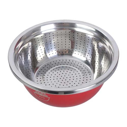 YUNNIAN Multifunktionales Edelstahlbecken mit verdickendem Design, Lebensmittelablaufschüssel mit Deckel für effiziente Küche YUNNIAN Multifunktionales Edelstahlbecken mit verdickendem Design, Lebensmittelablaufschüssel mit Deckel für effiziente Küche von YUNNIAN