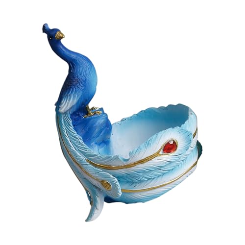 YUNNIAN Peafowl Plant Container Blumenpot Gartenbehälter Keramik Fleischiger Pflanzen Pflanzer Für Home Office Schreibtisch Ornament Leichter Harz Blumentopf von YUNNIAN