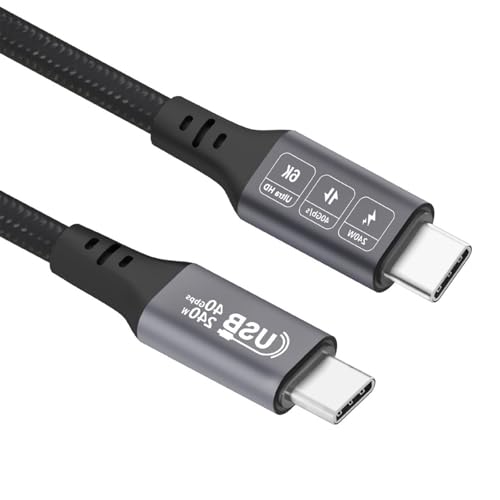 YUNNIAN USB 4 240W Ladekabel 40 Gbit/s Supersspeeds Datenübertragung 6K Visuell Für 3/4 Schwere Nylons Typ C Bis C Kabel von YUNNIAN