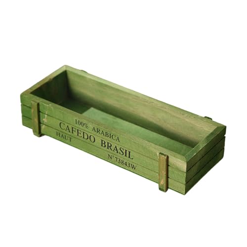 YUNNIAN Vintage Natural Holztöpfe Garten Pflanzer Sukkulenten Kisten Rechteck Rechteckig Gartenbau von YUNNIAN