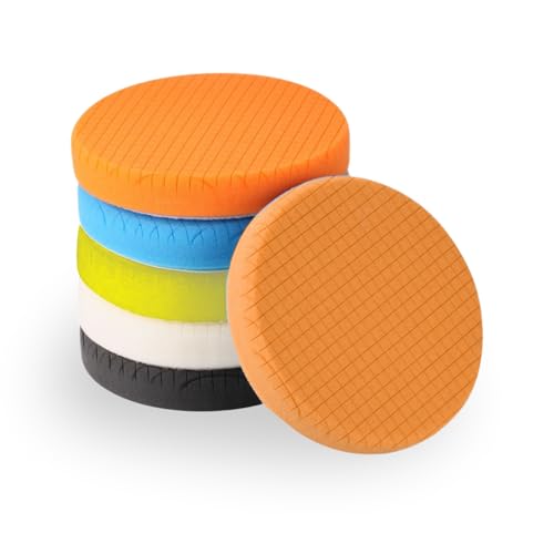 YUNPYCHY 150mm Polierpads-Set, 5tlg Polierschwämme Pads, Fünf Farben für Polieren/Schleifen/Wachsen, Kompatibel mit Exzenter-Poliermaschine, Winkelschleifer & Akkuschrauber - Auto Aufbereitung YUNPYCHY 150mm Polierpads-Set, 5tlg Polierschwämme Pads, Fünf Farben für Polieren/Schleifen/Wachsen, Kompatibel mit Exzenter-Poliermaschine, Winkelschleifer & Akkuschrauber - Auto Aufbereitung von YUNPYCHY