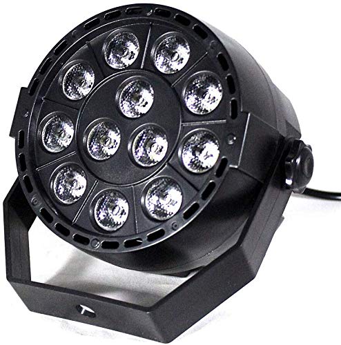 12 Led Scheinwerfer YUNRUX 3 in 1 RGBW Strahler 3W Discolicht DJ Strobe Light Led Bühnenbeleuchtung Lampe PAR Bühnenbeleuchtung 7CH DMX Lichteffekt DMX512 für DJ Disco Stage Party mit Fernbedienung von YUNRUX