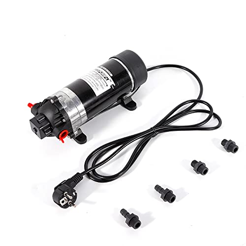 160PSI Membranwasserpumpe YUNRUX Selbstansaugende Wasserpumpe kabelbetriebene 3-Kammer-Membran Druckpumpe Mini Hochdruckpumpe Tragbare Membranpumpe Autowaschpumpe Membran Selbstansaugende Wasserpumpe 160PSI Membranwasserpumpe YUNRUX Selbstansaugende Wasserpumpe kabelbetriebene 3-Kammer-Membran Druckpumpe Mini Hochdruckpumpe Tragbare Membranpumpe Autowaschpumpe Membran Selbstansaugende Wasserpumpe von YUNRUX