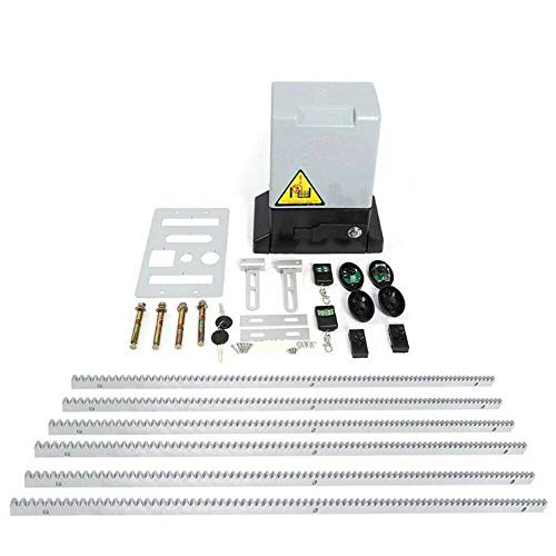 2000KG Torantrieb Set mit 2 Fernbedienungen YUNRUX Hoftorantrieb Elektrisch Schiebetorantrieb Schiebetor Toröffner Tor Antrieb+6M Zahnstange von YUNRUX