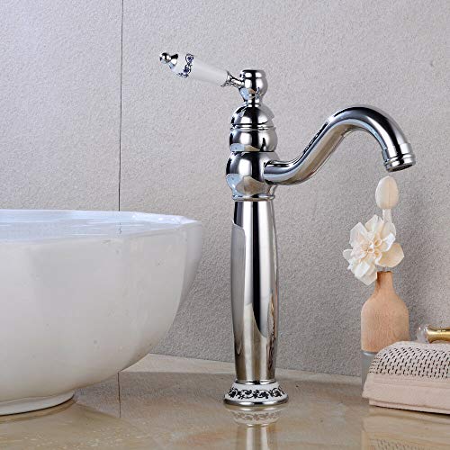 360° Retro Badarmatur Nostalgie Wasserhahn YUNRUX Waschbecken Wasserhahn Einhebel Mischbatterie Waschtisch Armatur Waschtischarmatur Wasschbecken Einhandmischer Bad Faucet Wannen Armatur Badewanne von YUNRUX