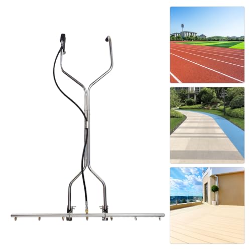 7 Düsen Wasserbesen für Hochdruckreiniger YUNRUX 5000psi Hochdruck Unterbodenreiniger 100 cm Multi-Funktions-Unterbaureiniger Oberflächenreiniger mit 360° Universalräder für Dächer, Zäune, Wände von YUNRUX
