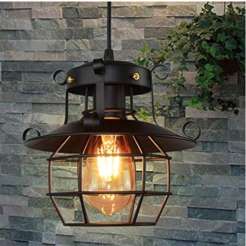 E27 Kronleuchterform Pendelleuchte Lampenschirm YUNRUX Retro Hängelampe Vintage Deckenlampe Loft Edison Industrielle Deckenleuchte Wandleuchte Antik Hängeleuchte Wandlampe(ohne Glühbirne) von YUNRUX