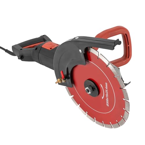 Elektrische Betonsäge 4300 U/min YUNRUX Trennsäge Mauernutfräse Wandfräse Betonfräse Wand Groove Schneidemaschine Stoßmaschine Mauerfräse Putzfräse Maschine Schlitzfräse Nutfräsen Betonschneider von YUNRUX